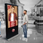 Free Standing Digital Signage with Sleek Design"